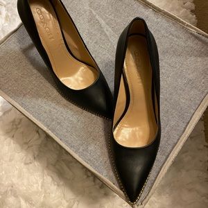 🔥Coach Leather Heels 👠 SOLD